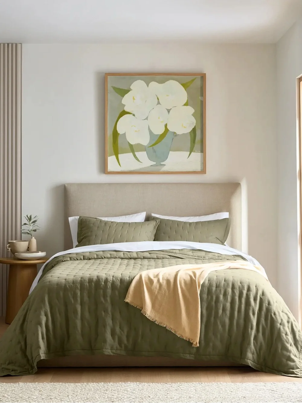 European Linen Dream Quilt Set Full/Queen Wilowleaf